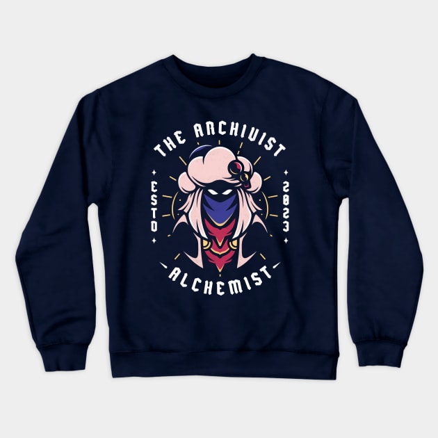 The Archivist Alchemist Crewneck Sweatshirt by Alundrart